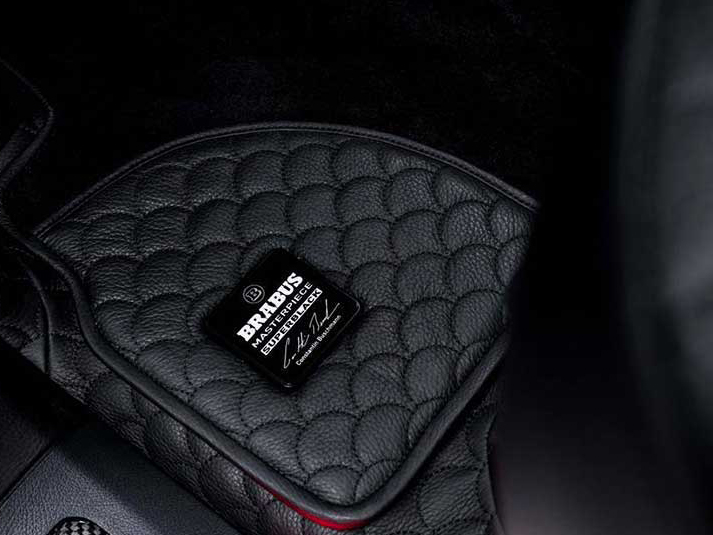 Brabus Superblack Masterpiece Floor Mat Metal Emblems Mercedes-Benz W463A G-Class